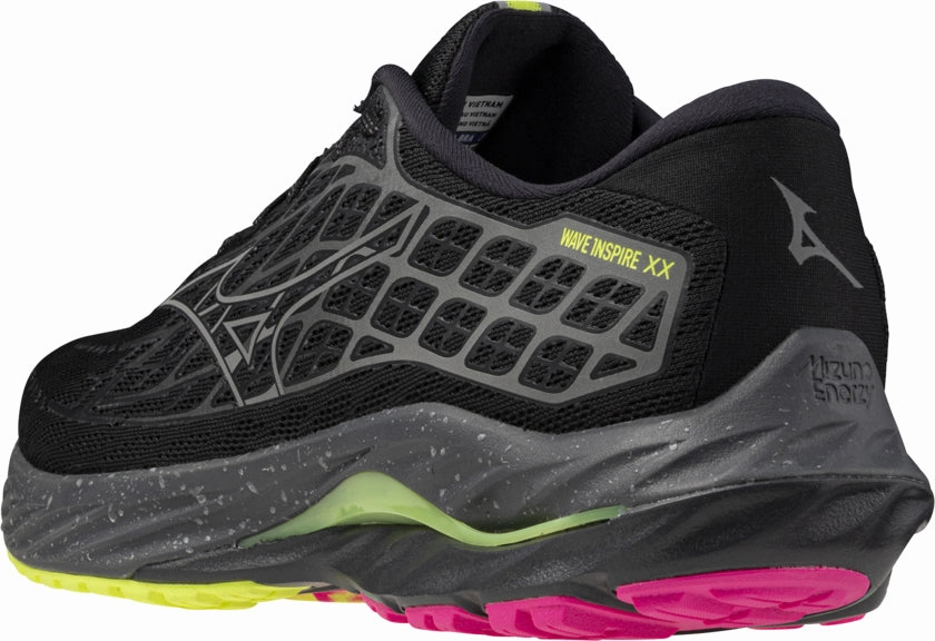 Mizuno Wave Inspire 20 Running Shoes - Black Performance Sneakers