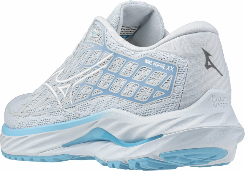 Mizuno Wave Inspire 20 Womens Running Shoes - White Performance Sneakers