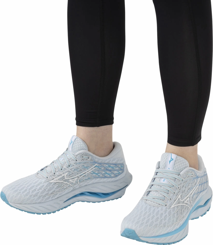 Mizuno Wave Inspire 20 Womens Running Shoes - White Performance Sneakers