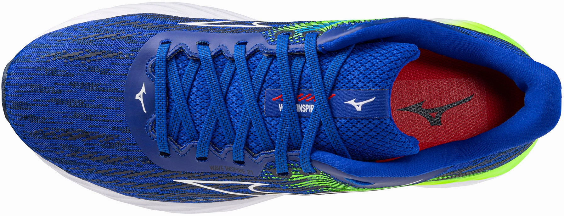 Mizuno Wave Inspire 21 Mens Running Shoes Blue Performance Sneakers