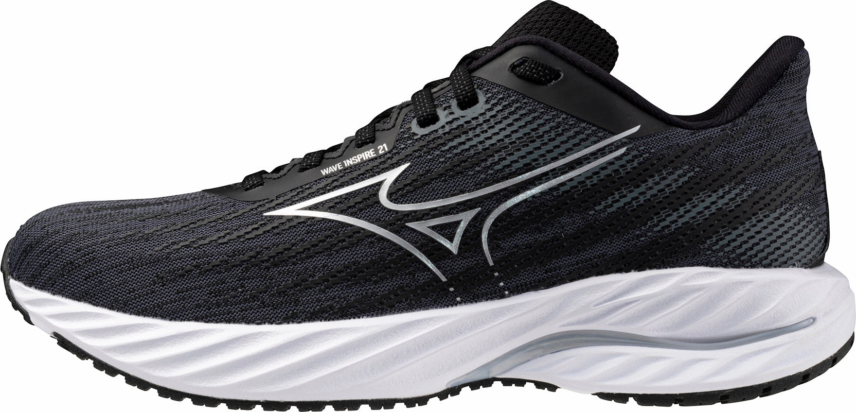 Mizuno Wave Inspire 21 Womens Running Shoes - Black Mizuno performance sneakers for training