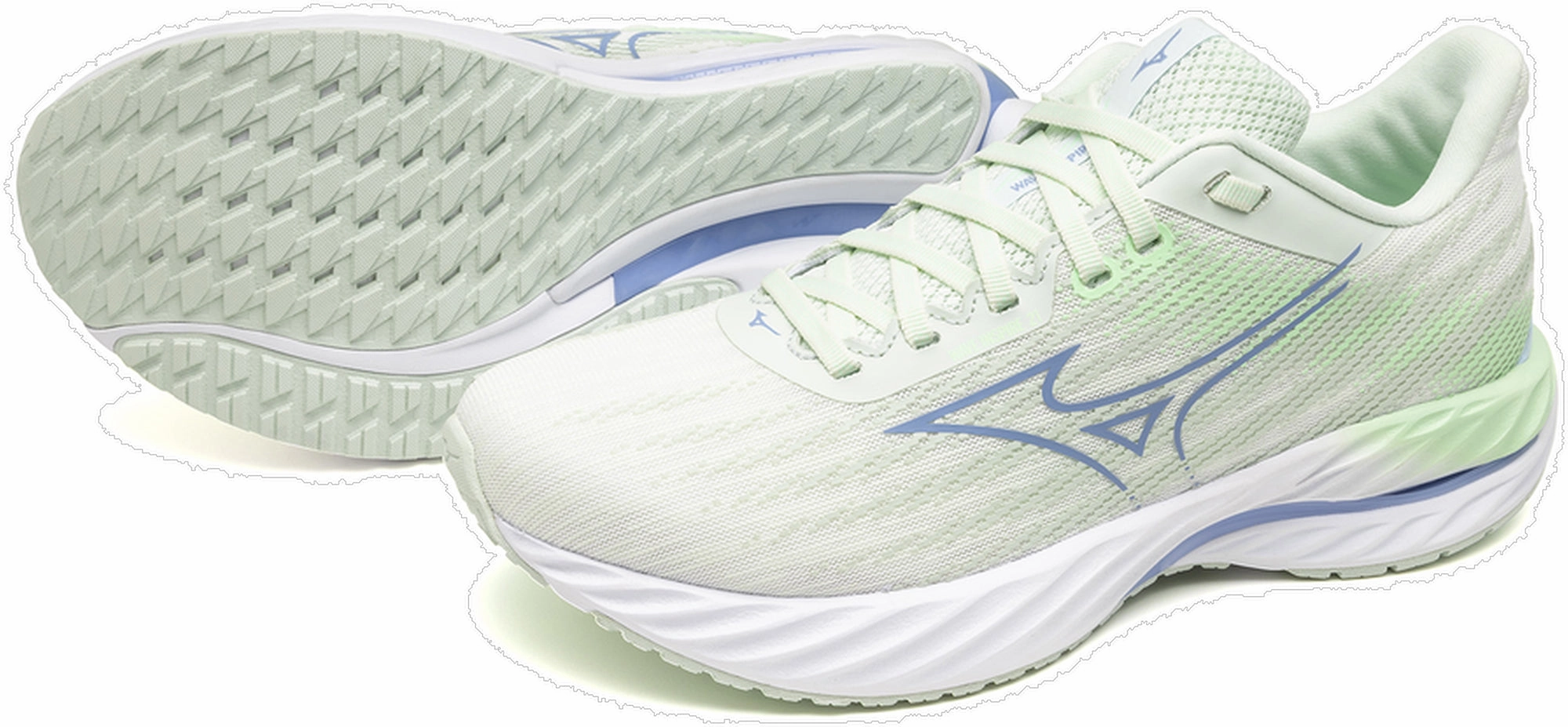 Mizuno Wave Inspire 21 Womens Running Shoes - Green Performance Sneakers