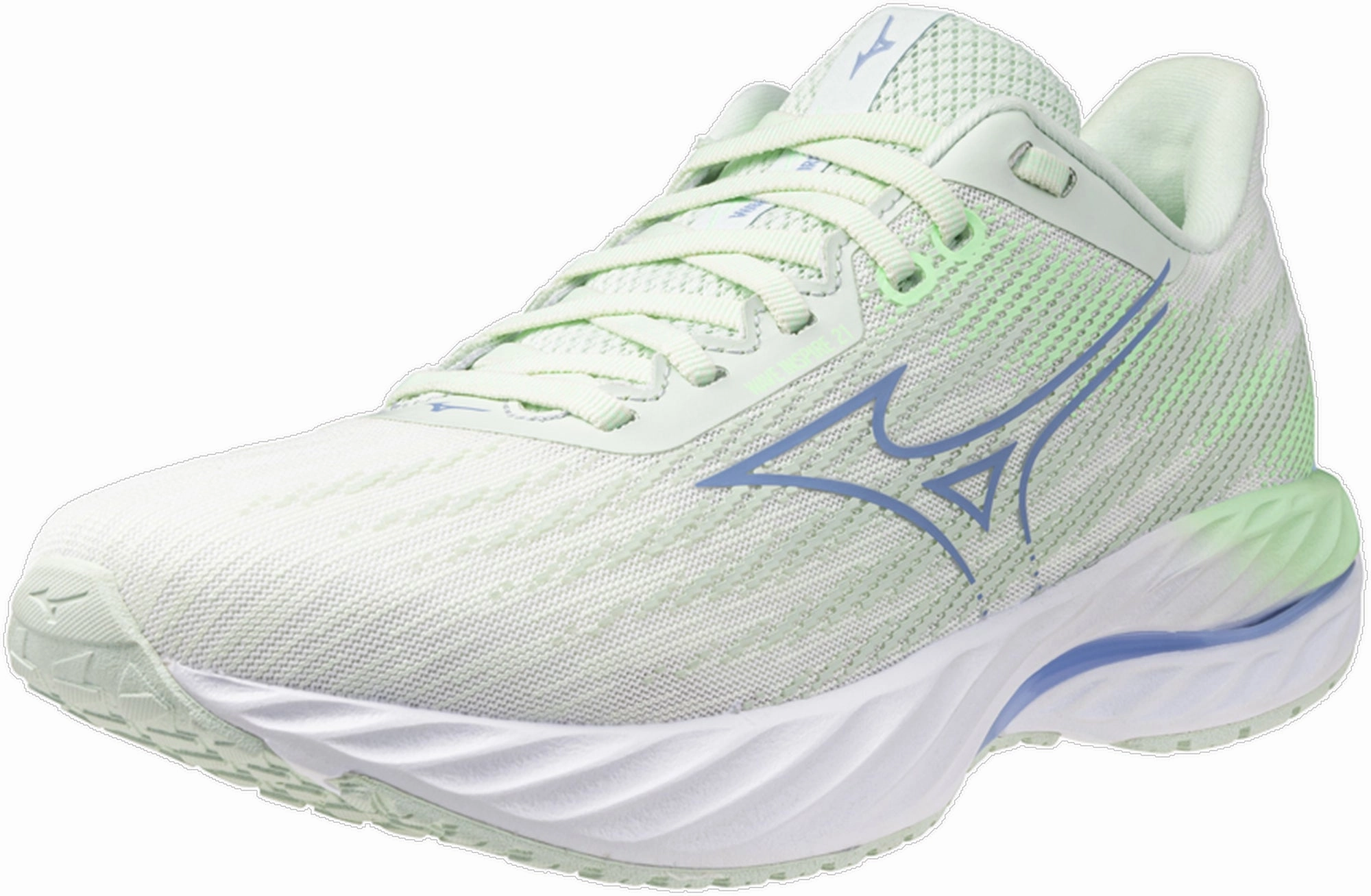 Mizuno Wave Inspire 21 Womens Running Shoes - Green Performance Sneakers