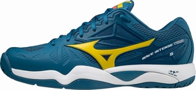 Mizuno Wave Intense Tour 5 Mens Tennis Shoes - Blue Mizuno performance sneakers for training