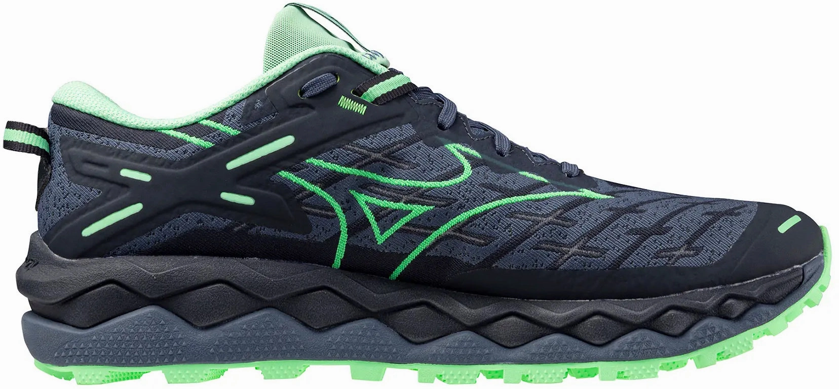 Mizuno Wave Mujin 10 Mens Trail Running Shoes - Blue Performance Sneakers