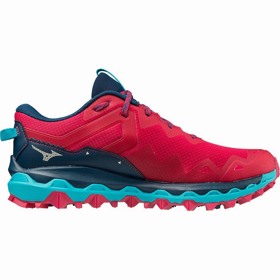 Mizuno Wave Mujin 9 Womens Trail Running Shoes - Red Performance Sneakers