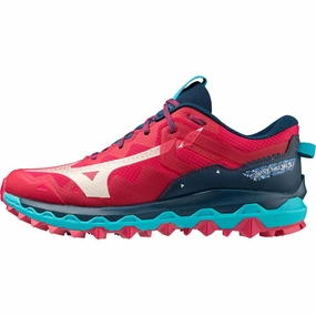 Mizuno Wave Mujin 9 Womens Trail Running Shoes - Red Mizuno performance sneakers for training
