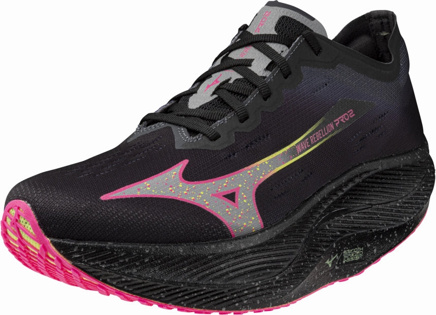 Mizuno Wave Rebellion Pro 2 Running Shoes - Black Performance Sneakers