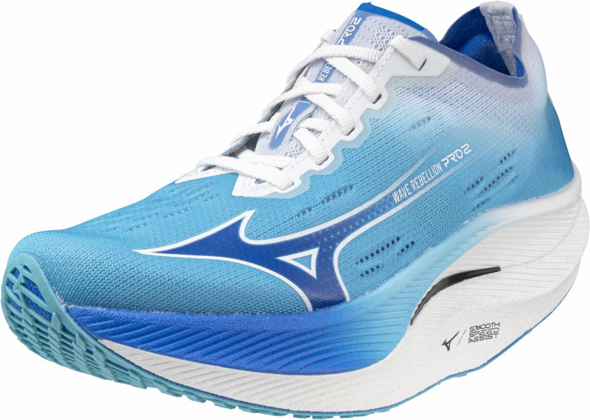 Mizuno Wave Rebellion Pro 2 Womens Running Shoes - Blue Performance Sneakers