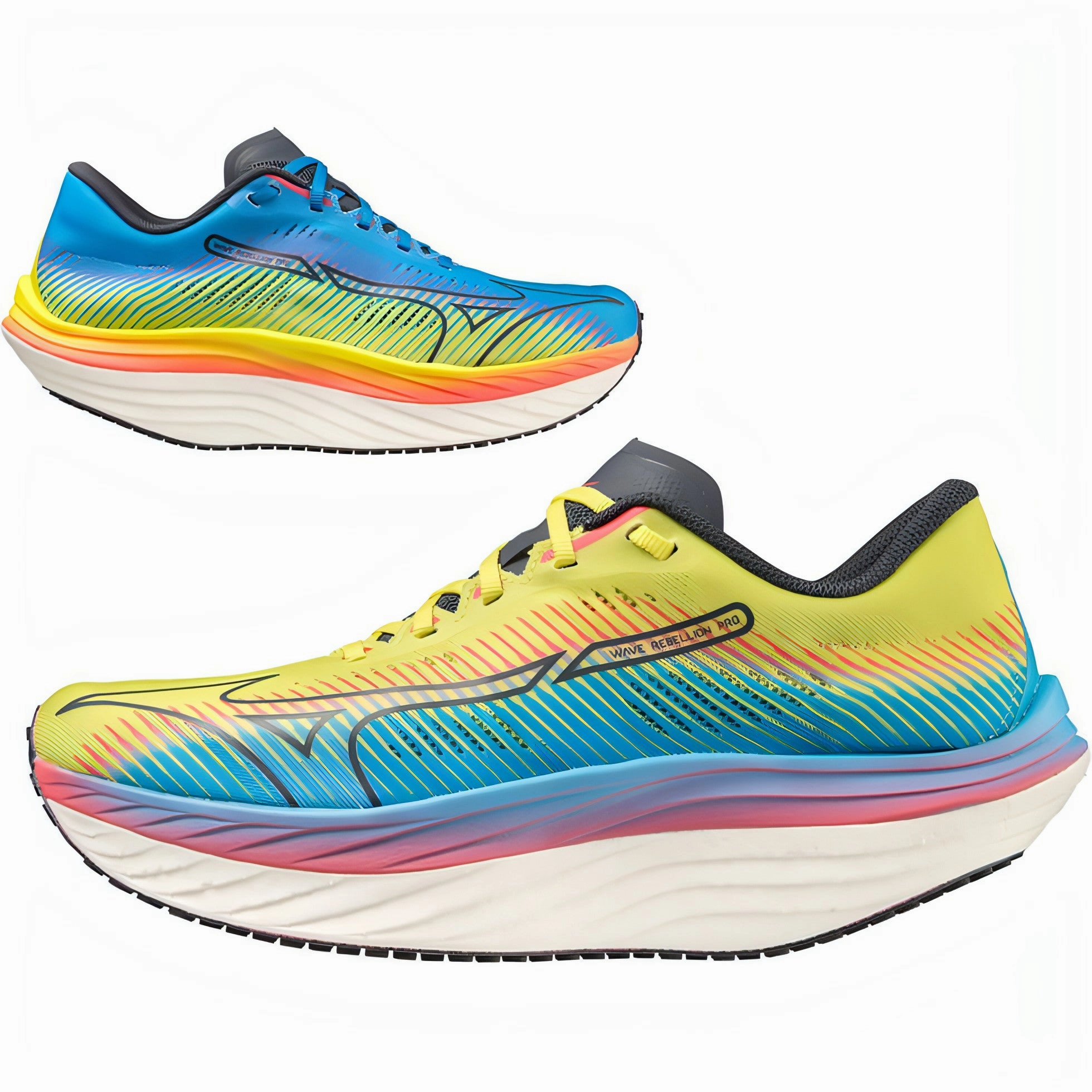 Mizuno Wave Rebellion Pro Mens Running Shoes - Yellow Performance Sneakers