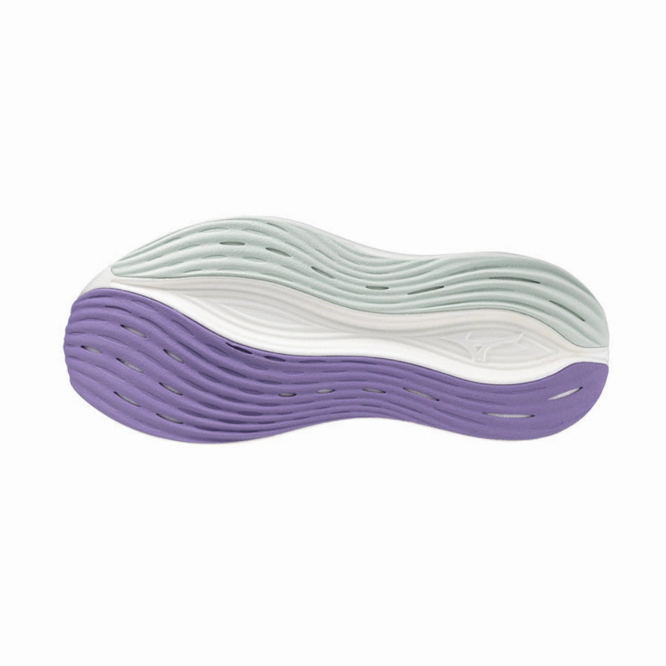 Mizuno Women's Neo Zen Running Shoes in Hint of Mint/India Ink/Paisley Purple SS25 Mizuno reliable running shoes