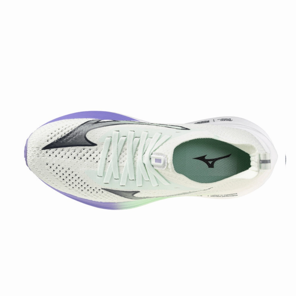 Mizuno Women's Neo Zen Running Shoes in Hint of Mint/India Ink/Paisley Purple SS25 Mizuno reliable running shoes