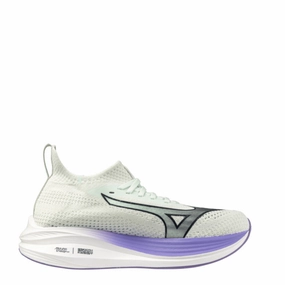 Mizuno Women's Neo Zen Running Shoes in Hint of Mint/India Ink/Paisley Purple SS25 Mizuno durable running shoes for pavement