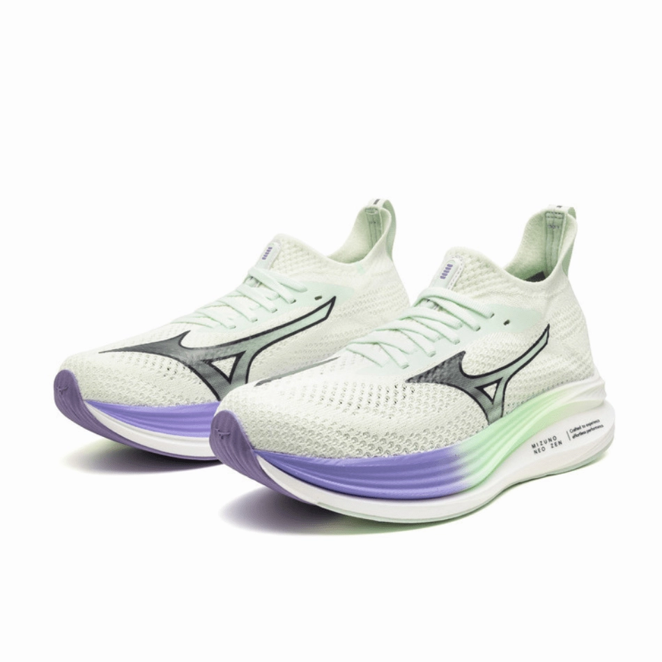 Mizuno Women's Neo Zen Running Shoes in Hint of Mint/India Ink/Paisley Purple SS25 Mizuno reliable running shoes