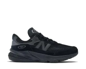 New Balance 990v6 Made in USA "Triple Black" New Balance shoes with classic athletic silhouette