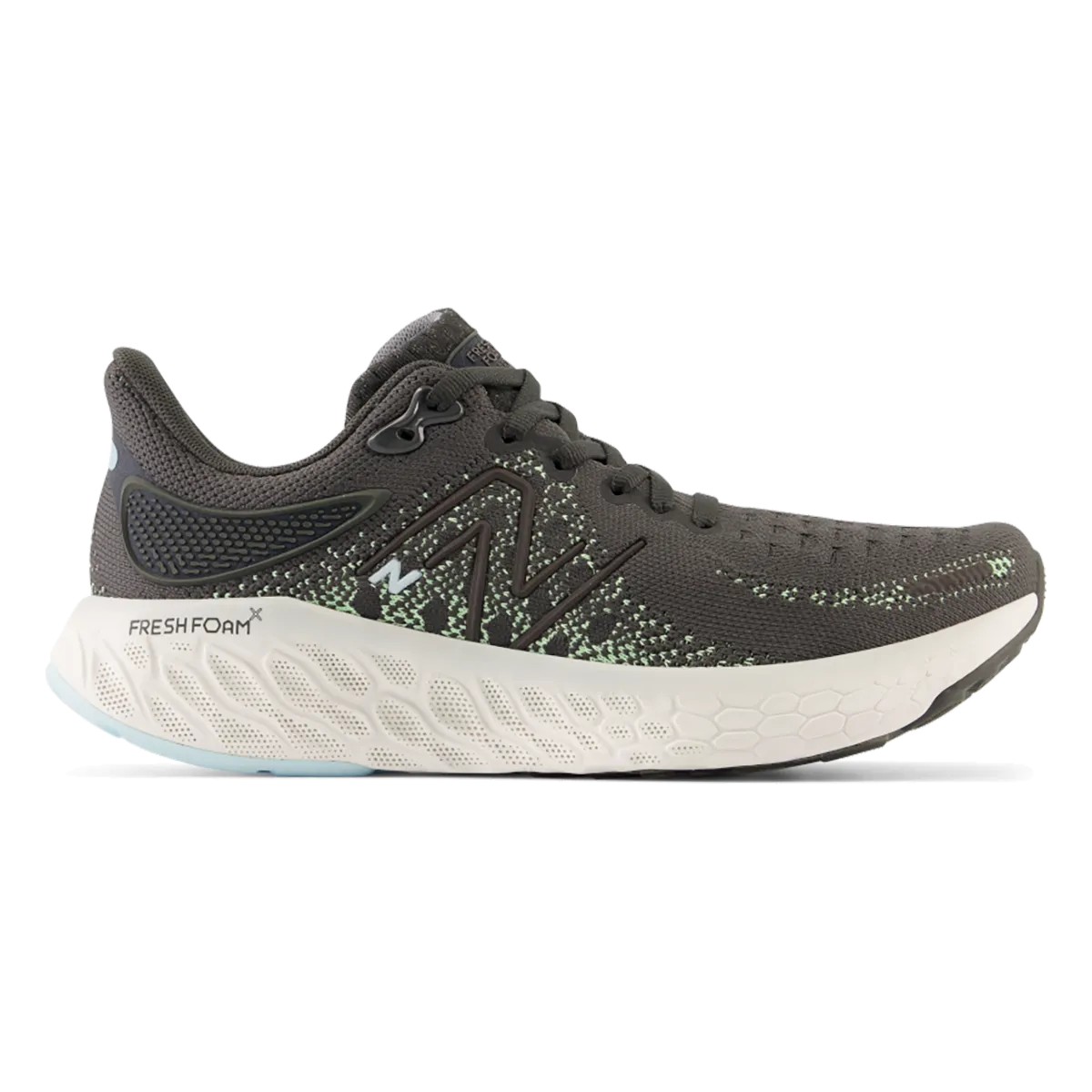 New Balance Fresh Foam X 1080 V12 - Blacktop - Green Aura - Bleach Blue new balance assorted sneakers wide color range