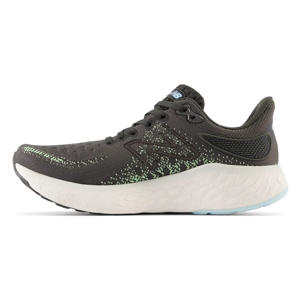 New Balance Fresh Foam X 1080 V12 - Blacktop - Green Aura - Bleach Blue NB women's styles