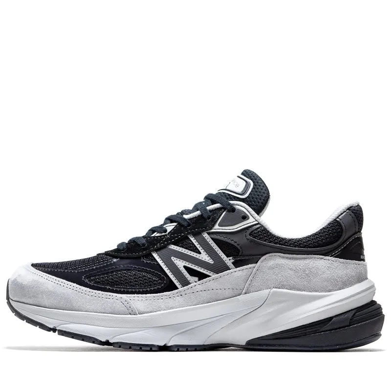 New Balance Made In USA 990v6 - Grey/Black New Balance casual trainers with arch support