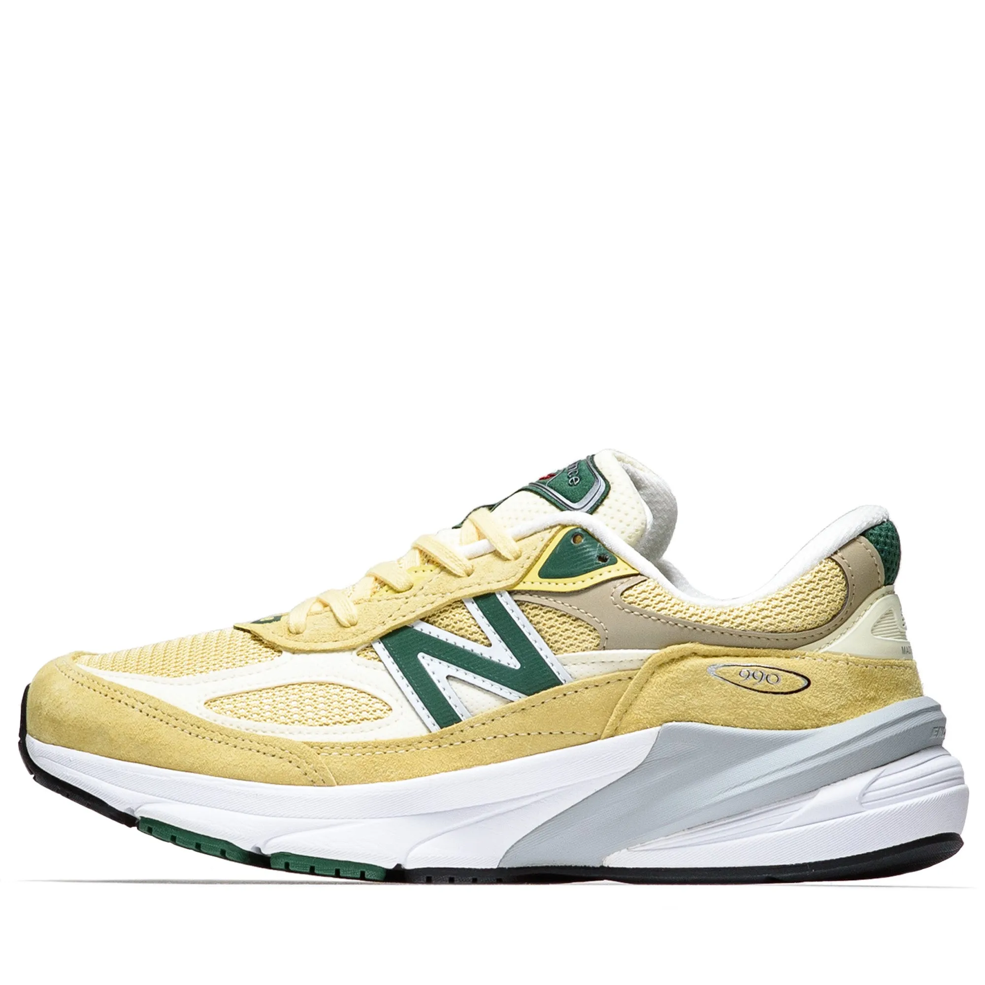 New Balance Made in USA 990v6 - Pale Yellow New Balance casual trainers with arch support