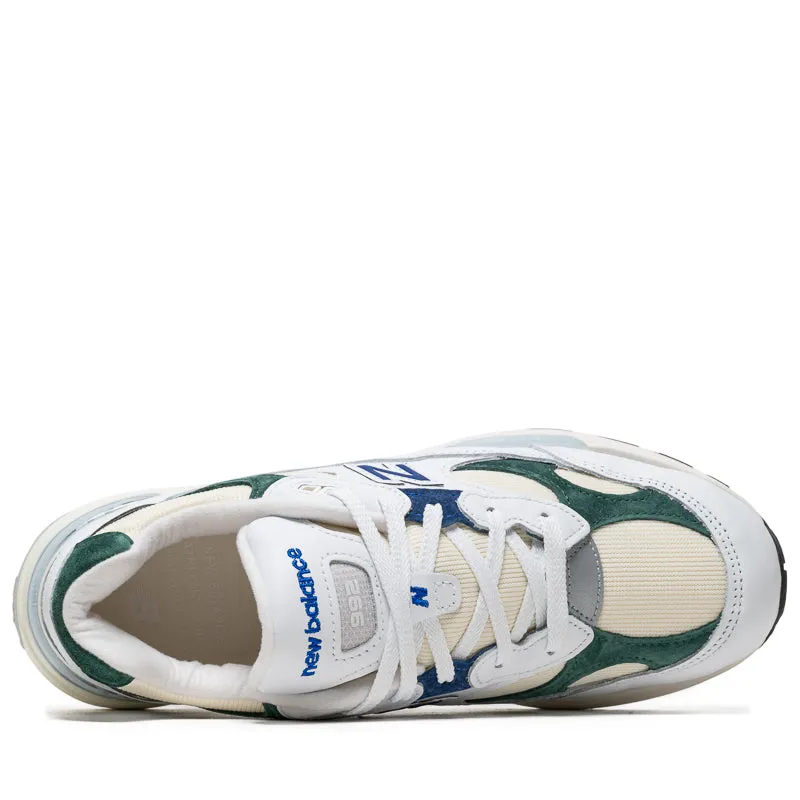 New Balance Made In USA 992 - White/Marsh Green New Balance versatile casual sneakers