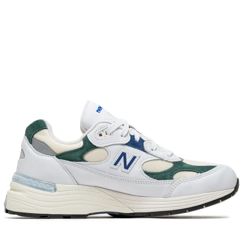 New Balance Made In USA 992 - White/Marsh Green New Balance versatile casual sneakers