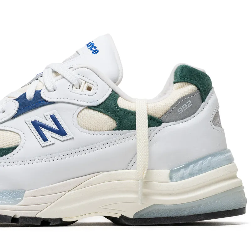 New Balance Made In USA 992 - White/Marsh Green New Balance versatile casual sneakers