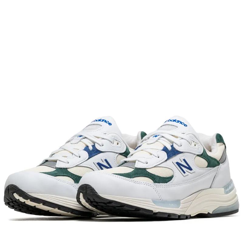 New Balance Made In USA 992 - White/Marsh Green New Balance versatile casual sneakers