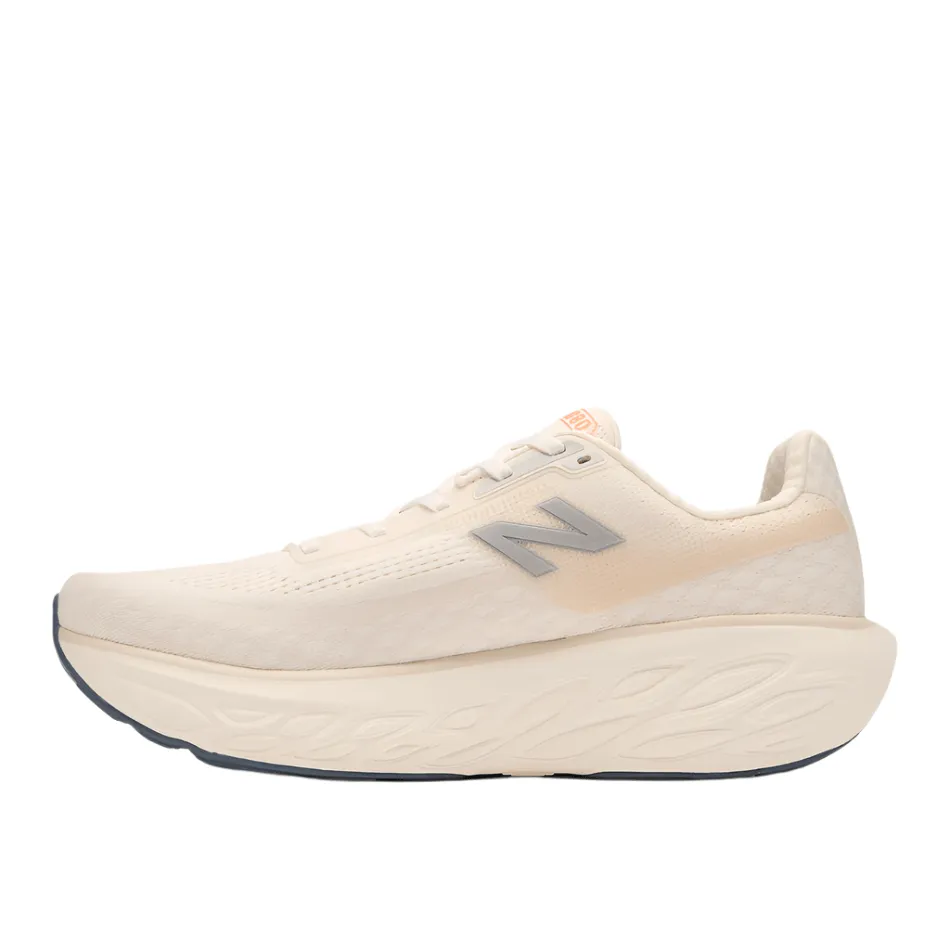 New Balance Men's Fresh Foam X 1080 v14 Running Shoes in Sea Salt/Vintage Indigo/Hot Mango SS25 New Balance women's athletic footwear