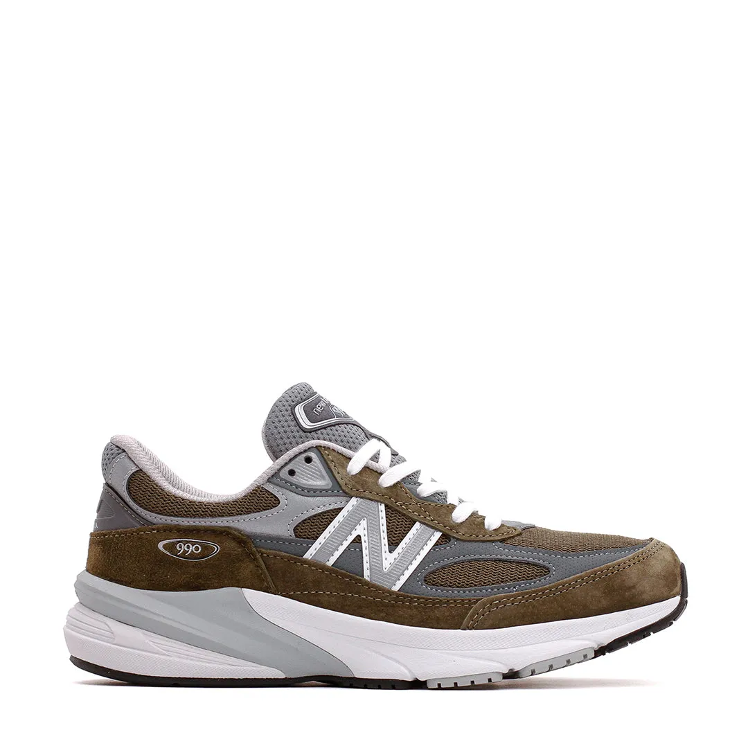 New Balance Unisex Made in USA 990v6 Olive U990OG6 New Balance classic shoe silhouettes