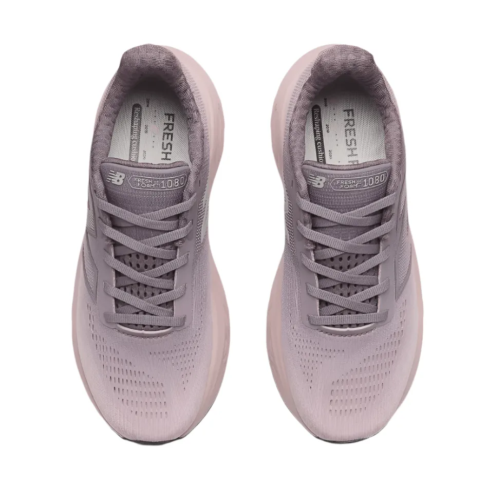 New Balance Women's 1080 V14 Standard Fit (B Width) Running Shoes in Dark Ice Wine SS25 New Balance women's athletic footwear
