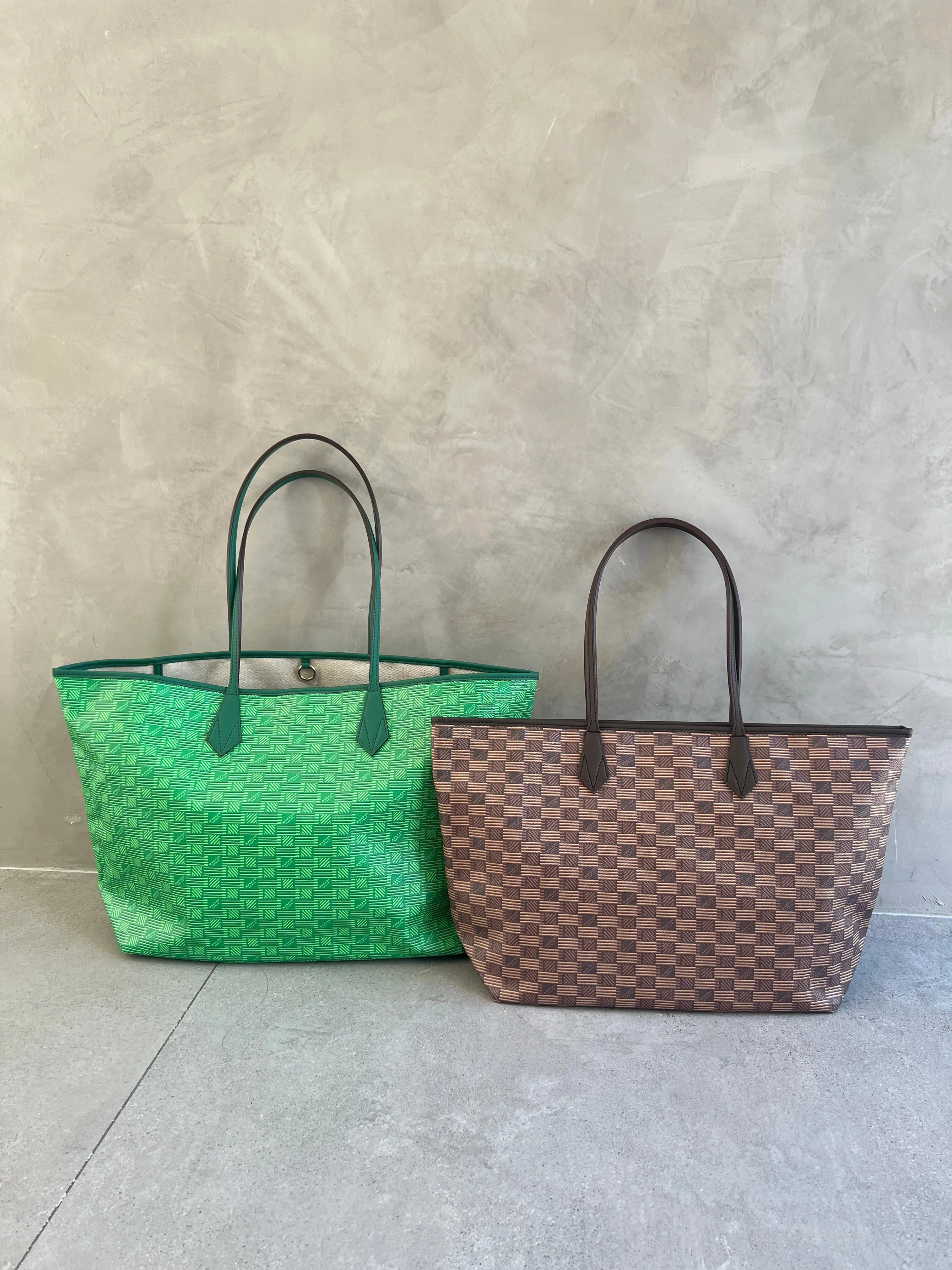 NEW Saint Tropez  Open Tote GM, Green Moreau Bags
