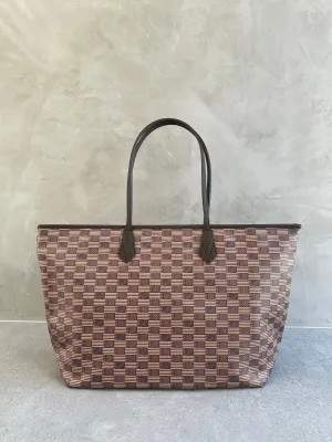 New Saint Tropez Open Tote MM, Chocolate Moreau Bags