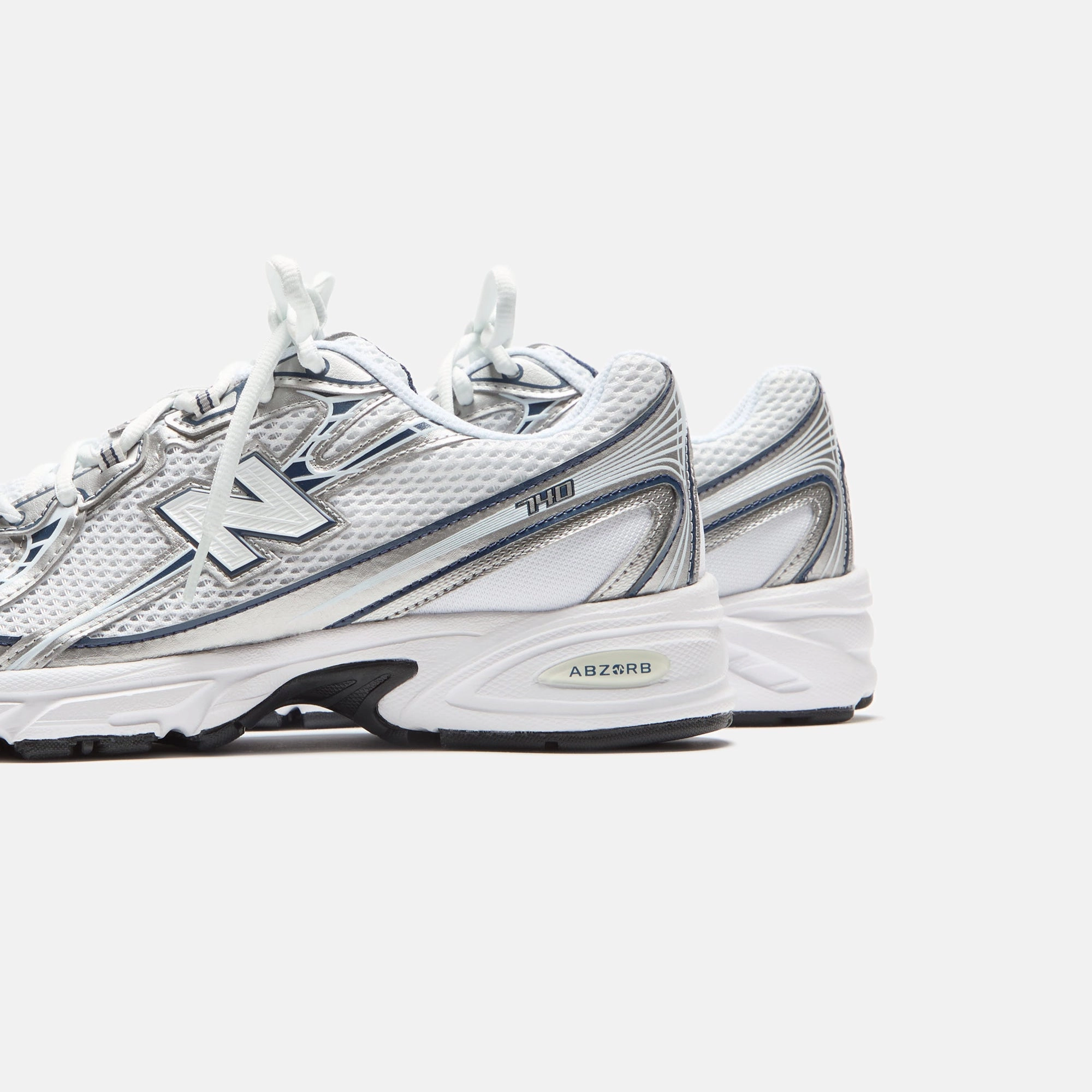 New Balance 740v2 - White / Shadow Grey / Navy Nike Air Force 1 edition