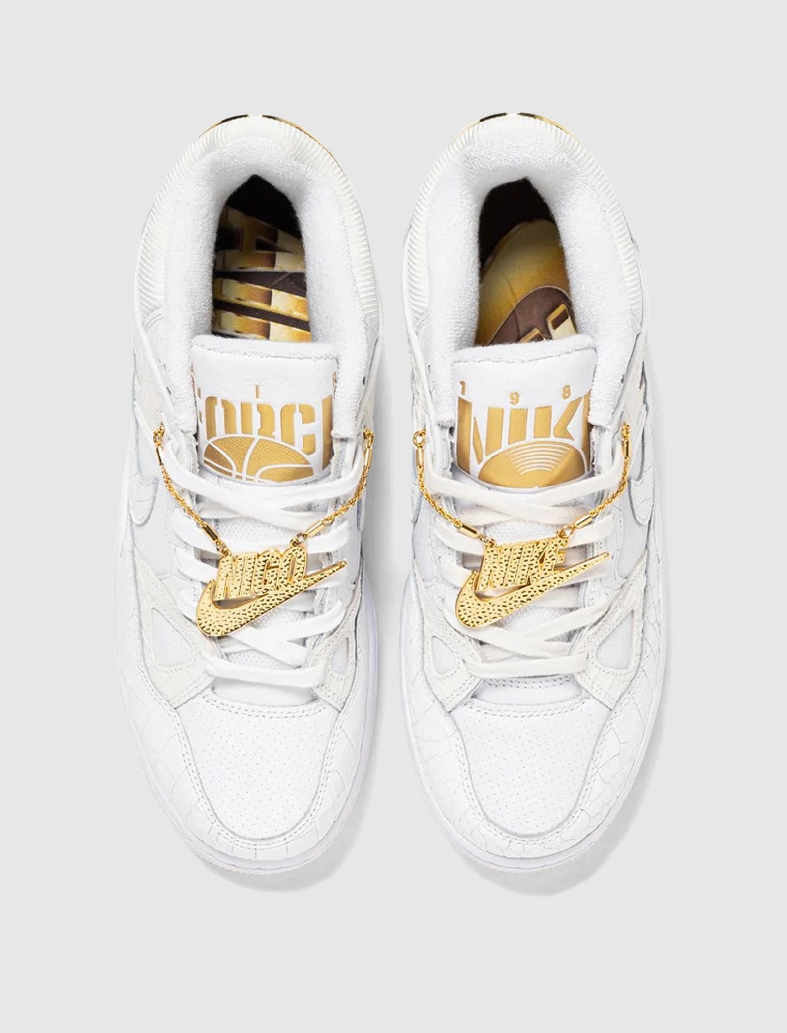 NIGO AIR FORCE 3 LOW "WHITE CROC" Nike sports sneakers