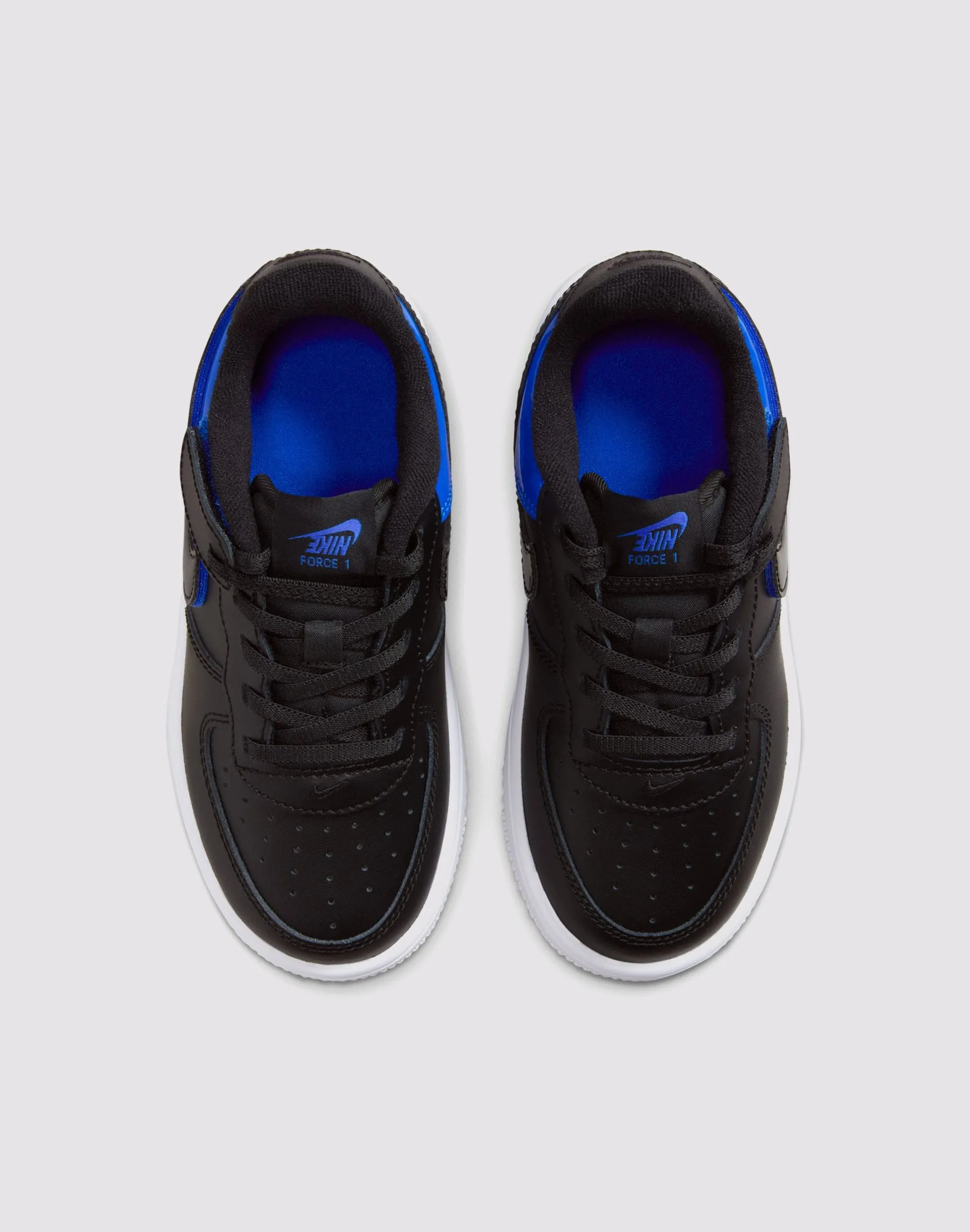 Nike Air Force 1 Low EasyOn Todddler Boys' "Black/Racer Blue/White" Comfort Trainers