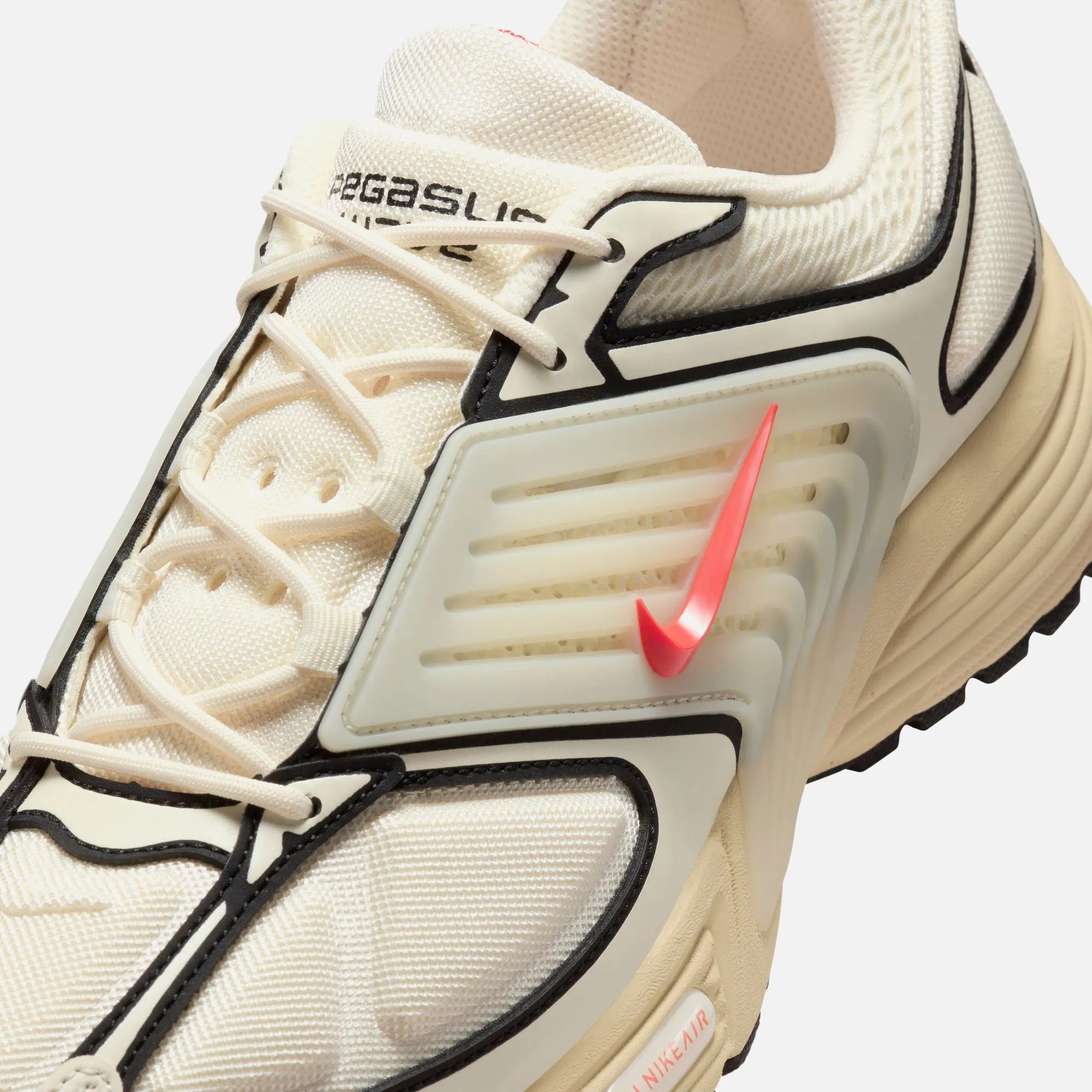 Nike Air Pegasus Wave - Coconut Milk / Black-Coconut Milk / Picante Red Nike performance sneakers