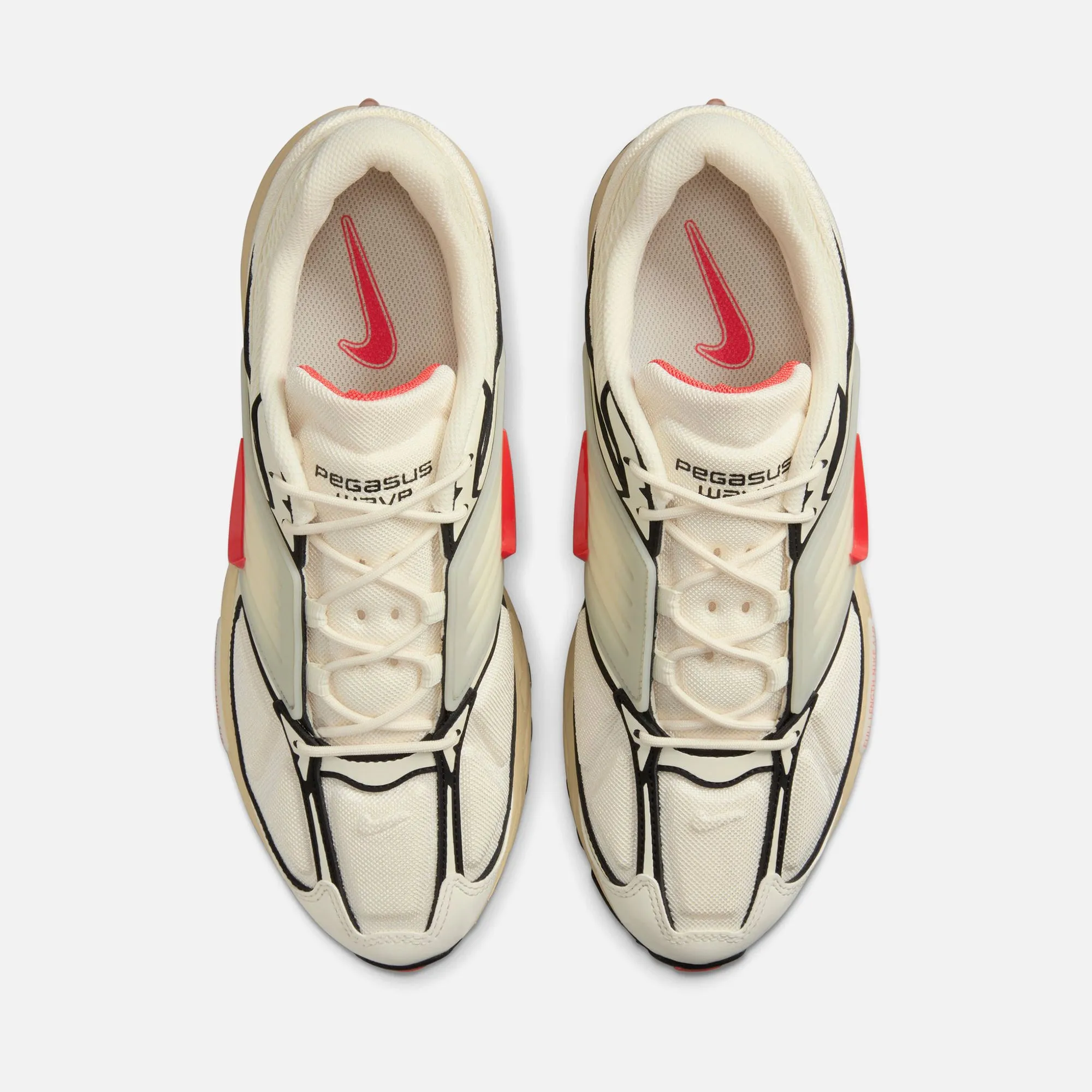 Nike Air Pegasus Wave - Coconut Milk / Black-Coconut Milk / Picante Red Nike performance sneakers