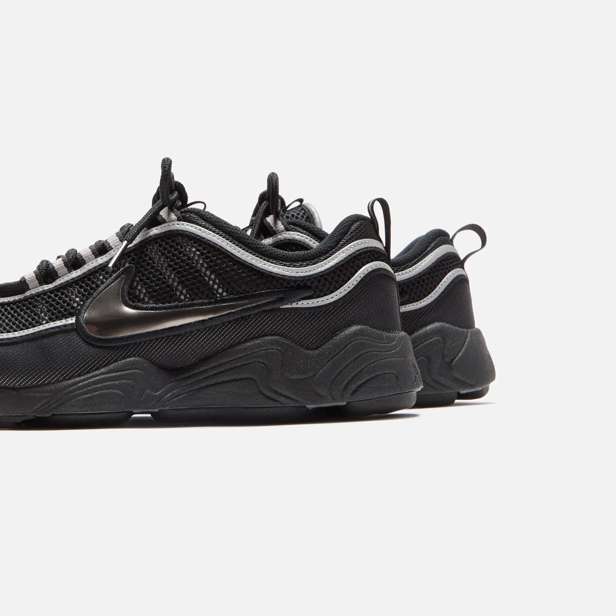 Nike Air Zoom Spiridon - Black / Metallic Silver / Sport Red Nike performance sneakers