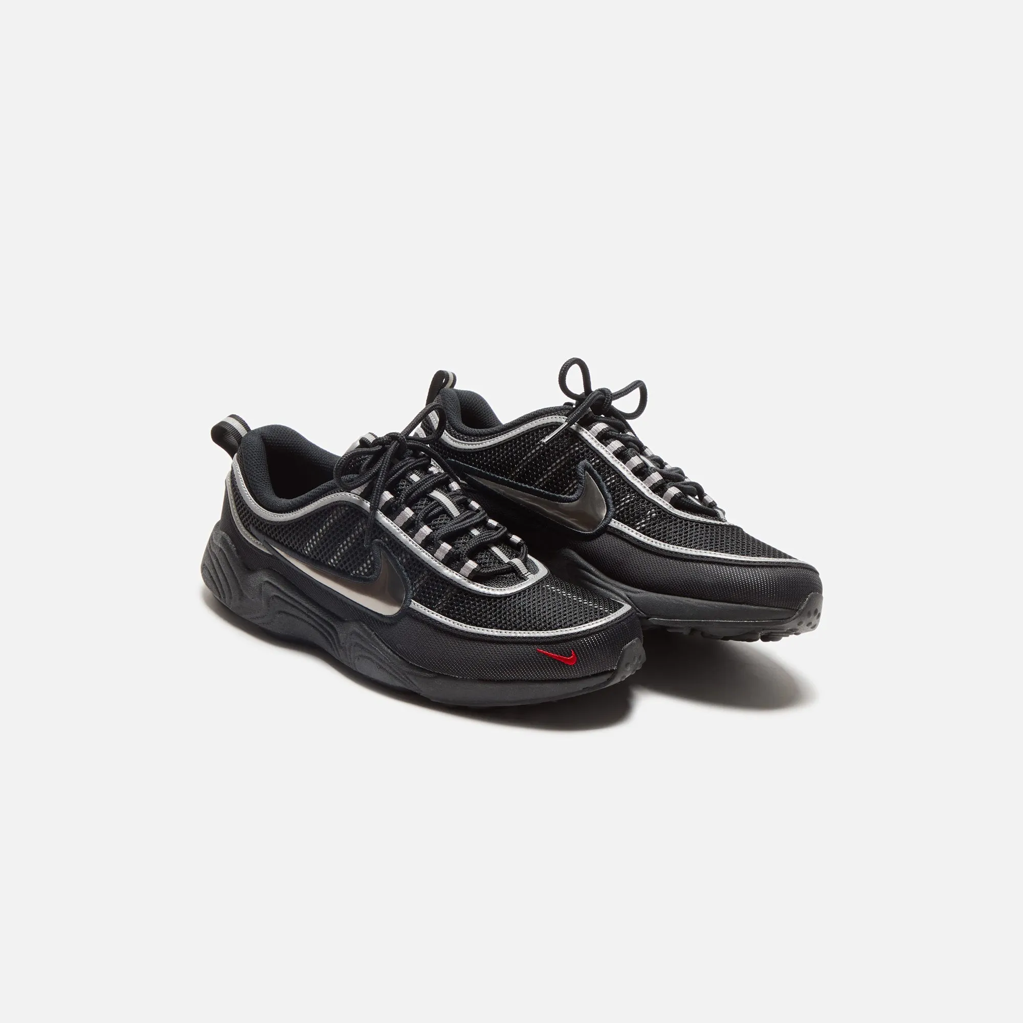 Nike Air Zoom Spiridon - Black / Metallic Silver / Sport Red Nike performance sneakers