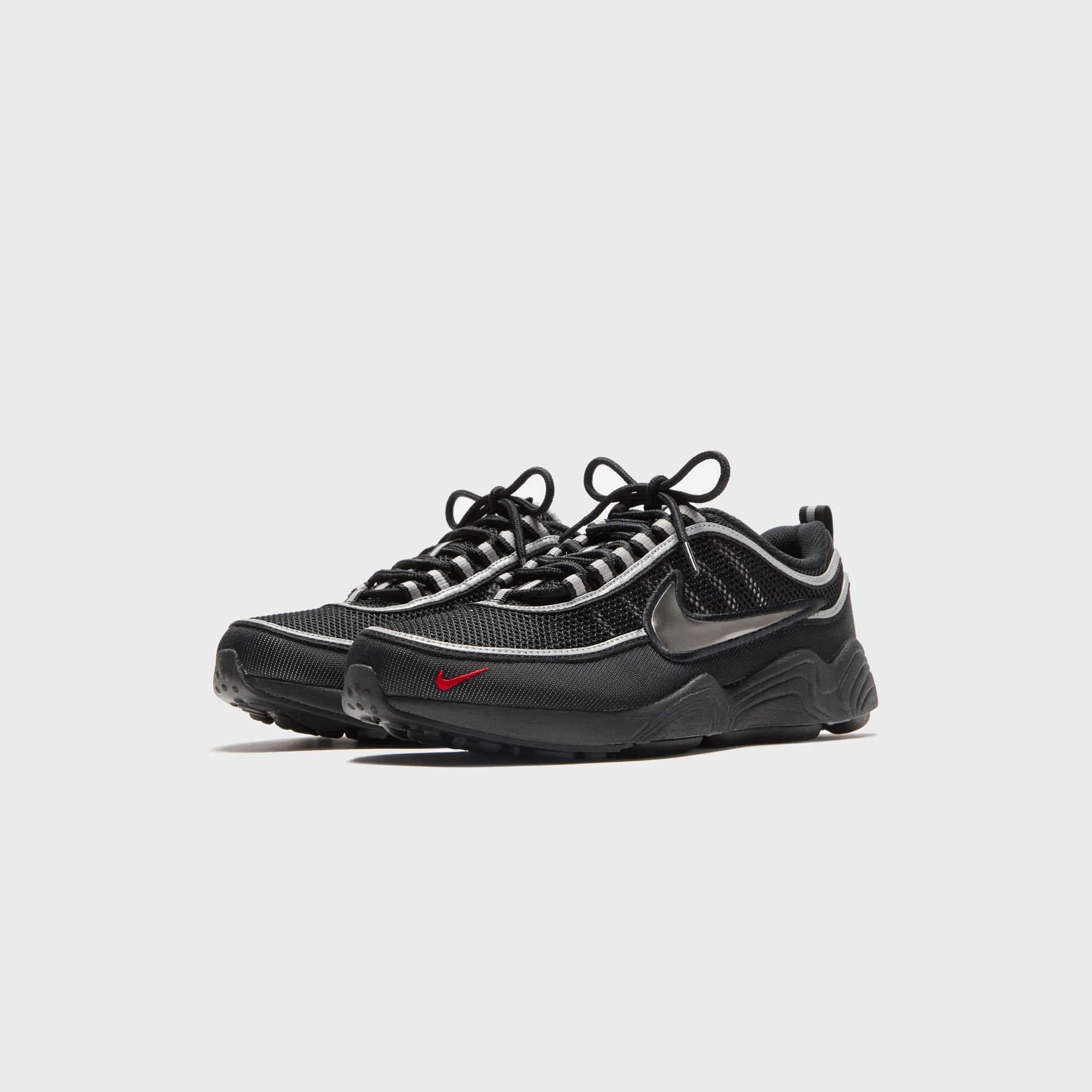 Nike Air Zoom Spiridon - Black / Metallic Silver / Sport Red Nike performance sneakers