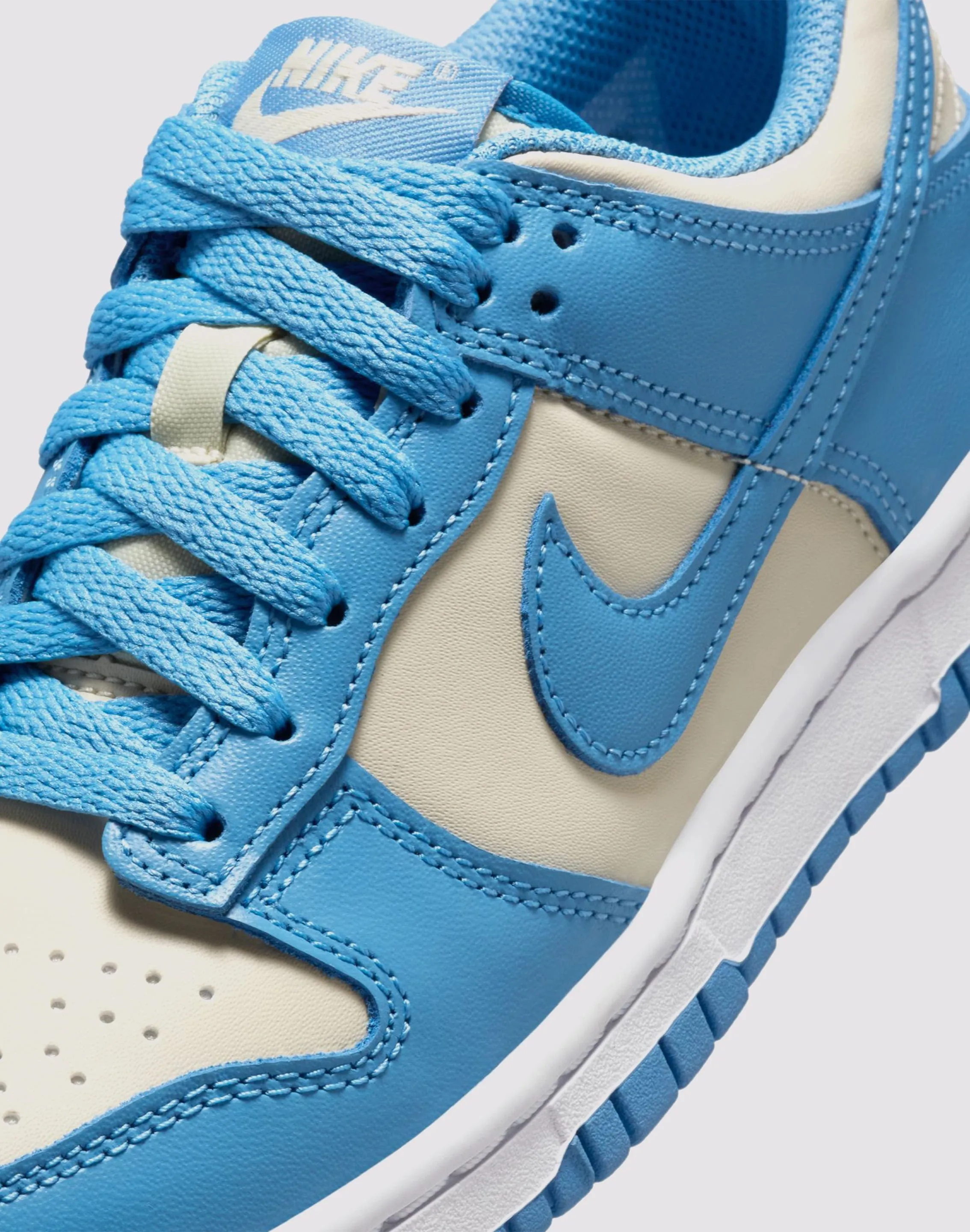 Nike Dunk Low Grade School Girls' "Blue Beyond/Beach/White" Comfort Trainers