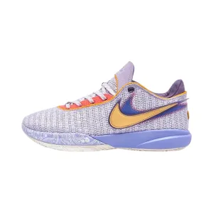 Nike Lebron XX Violet Frost Metallic Gold Nike casual sneakers with modern design