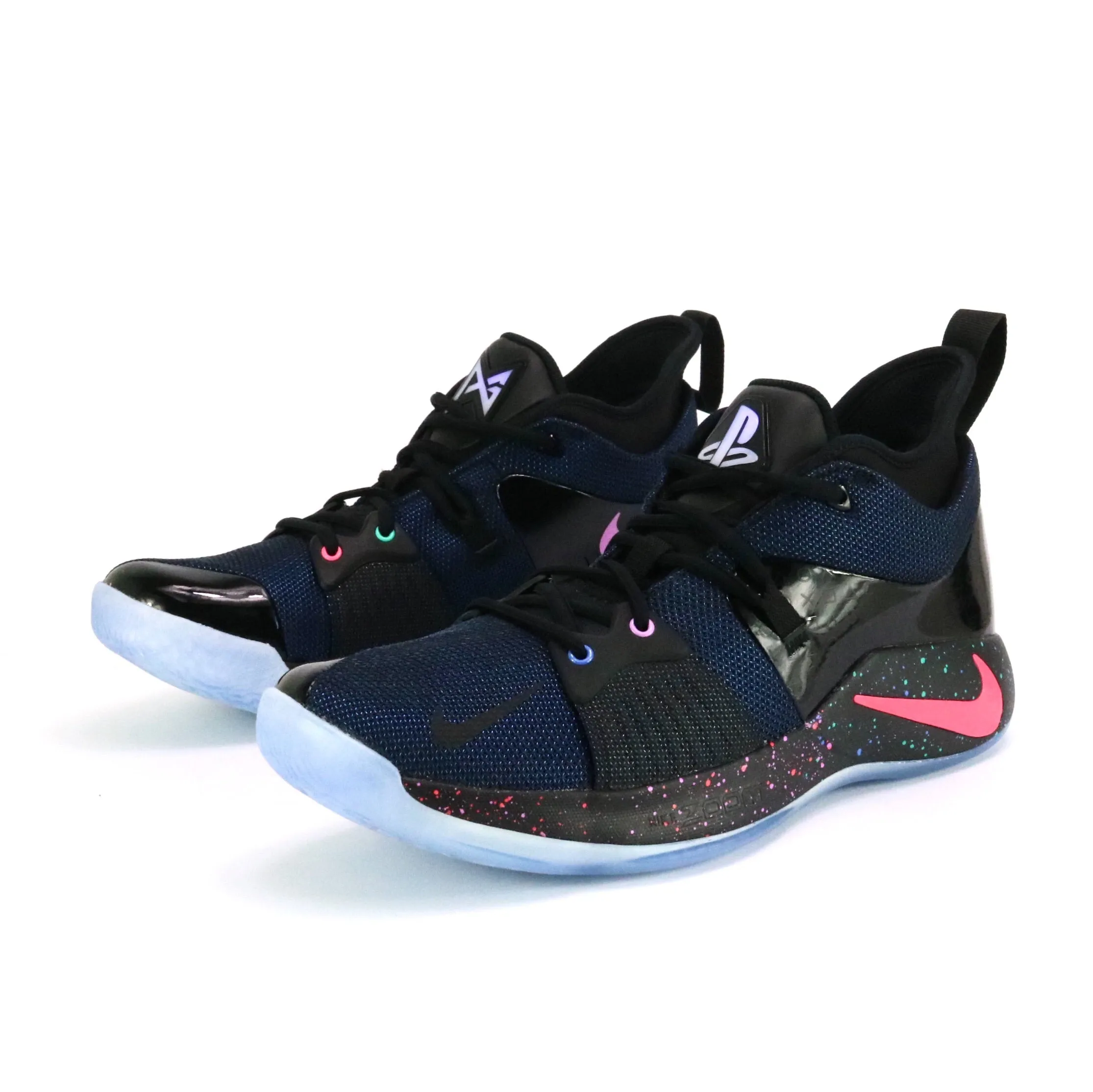 Nike Paul George 2 Playstation Black Racer Blue Nike casual sneakers with modern design