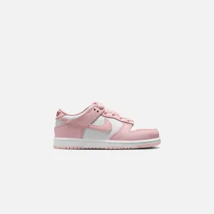 Nike PS Dunk Low - White / Pomegranate / Pink Glaze Nike casual sneakers for men and women