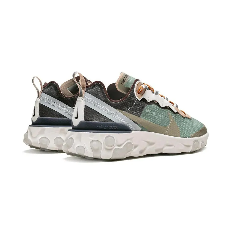 Nike React Element 87 Undercover Green Mist Linen Summit White Street Shoes
