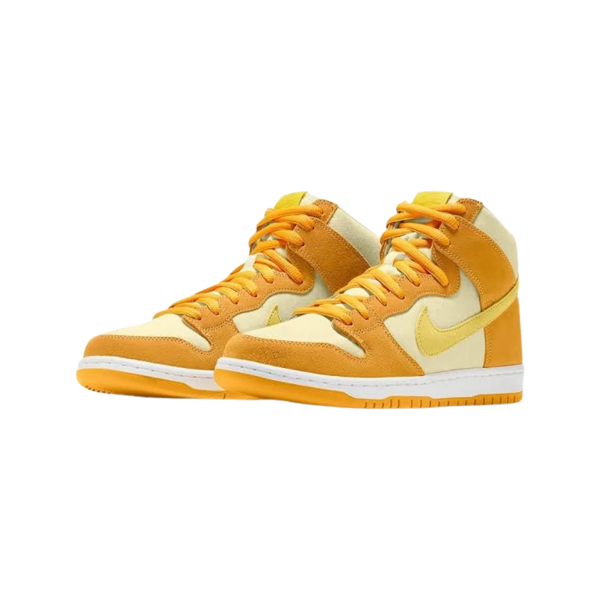 Nike SB Dunk Hi Fruit Pack Pineapple Yellow Street Shoes