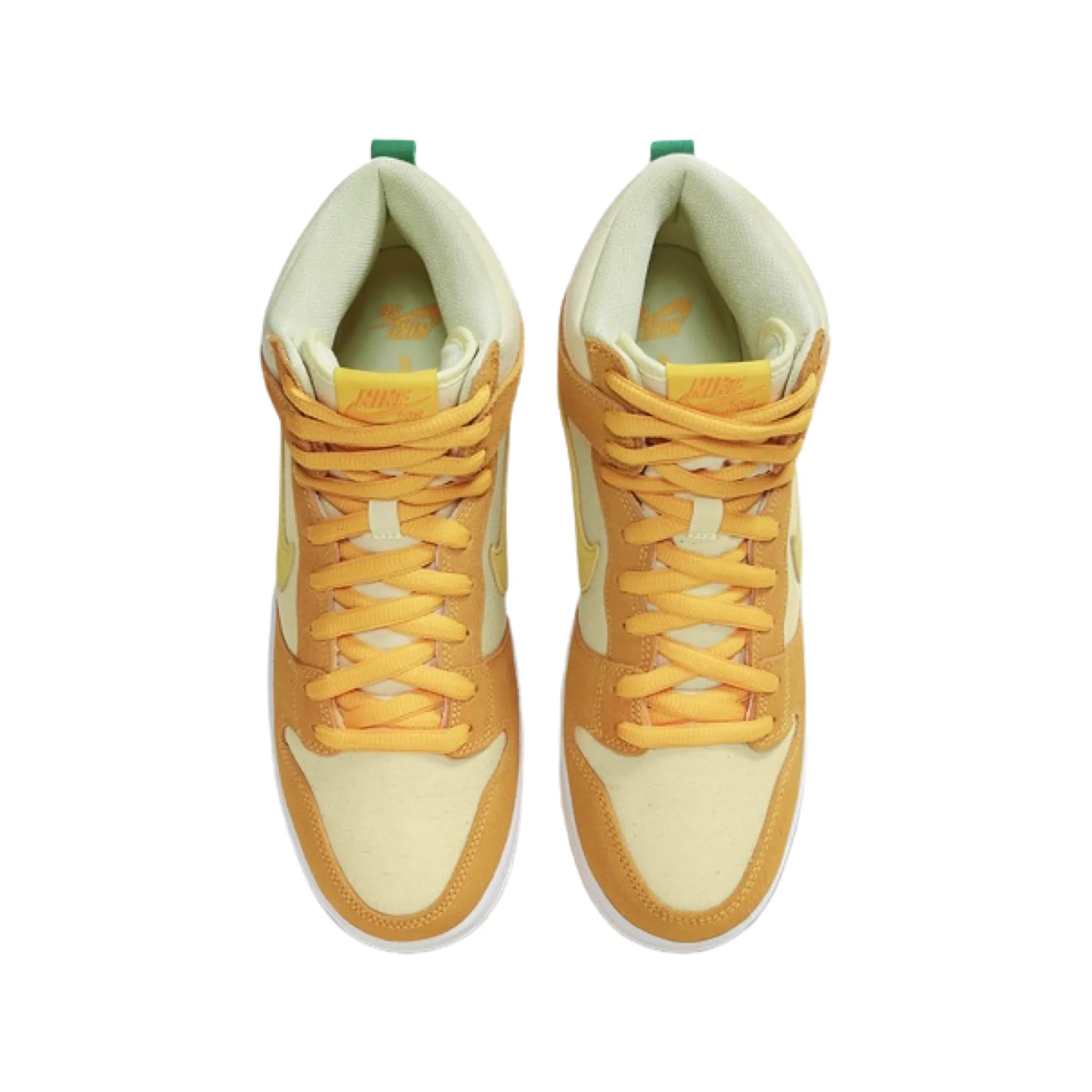 Nike SB Dunk Hi Fruit Pack Pineapple Yellow Street Shoes