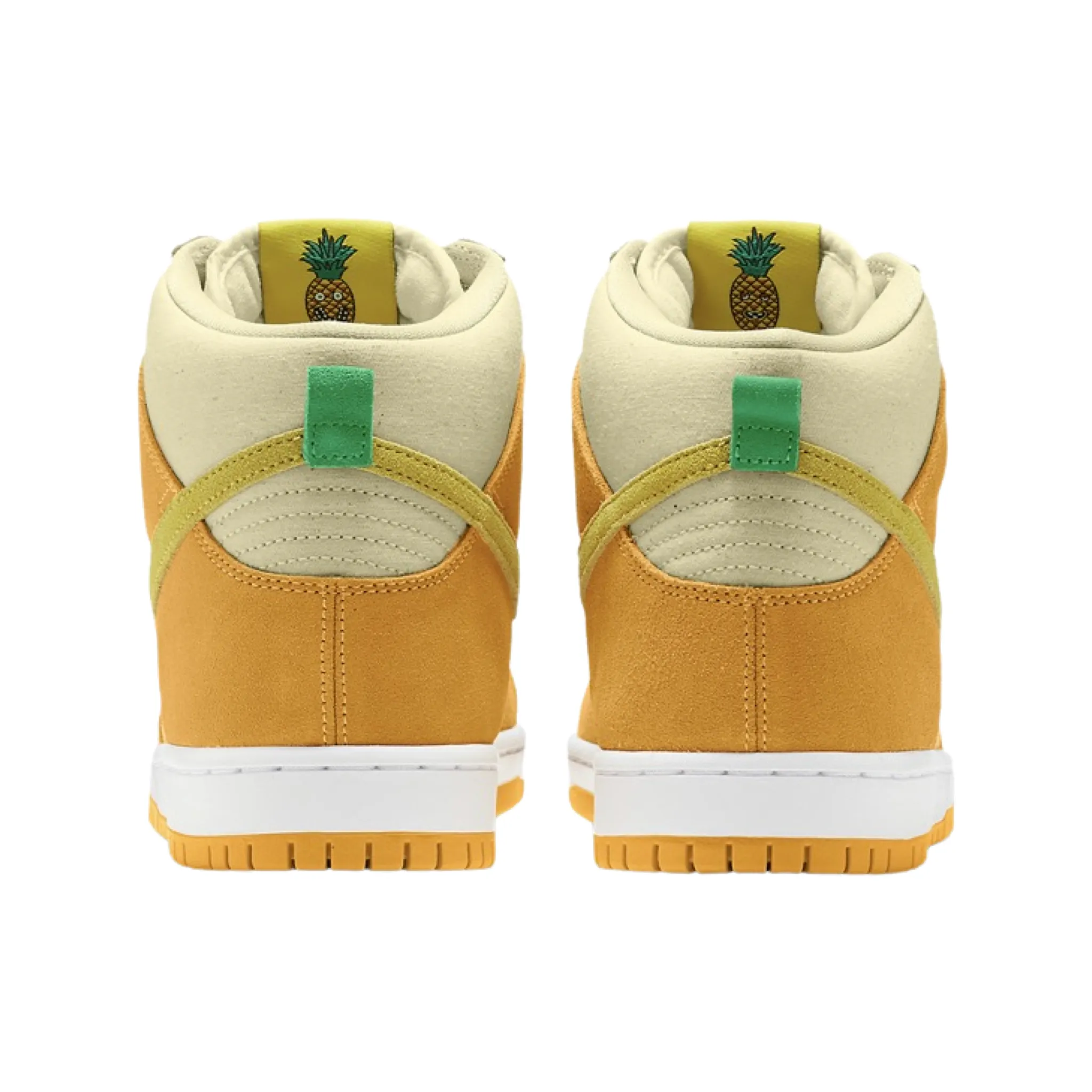 Nike SB Dunk Hi Fruit Pack Pineapple Yellow Street Shoes