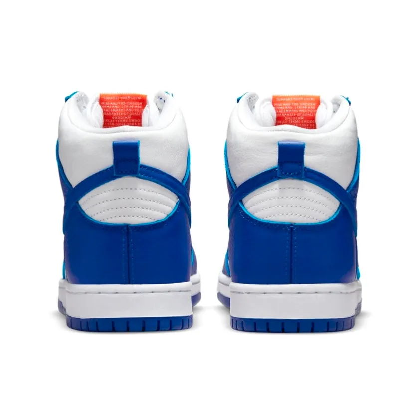 Nike SB Dunk High Pro ISO Orange Label Kentucky White Blue Street Shoes