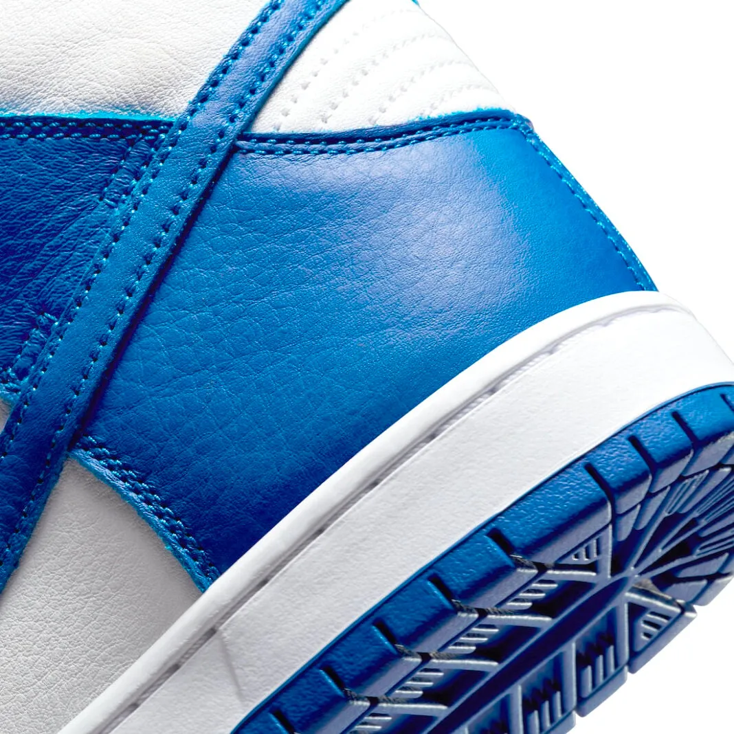 Nike SB Dunk High Pro ISO Orange Label Kentucky White Blue Street Shoes